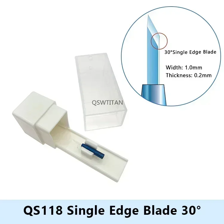 Sapphire Blade Double /Single Edge Blade Knife Ophthalmic Clear Cornea Blade Sharp Blade Ophthalmic Instruments
