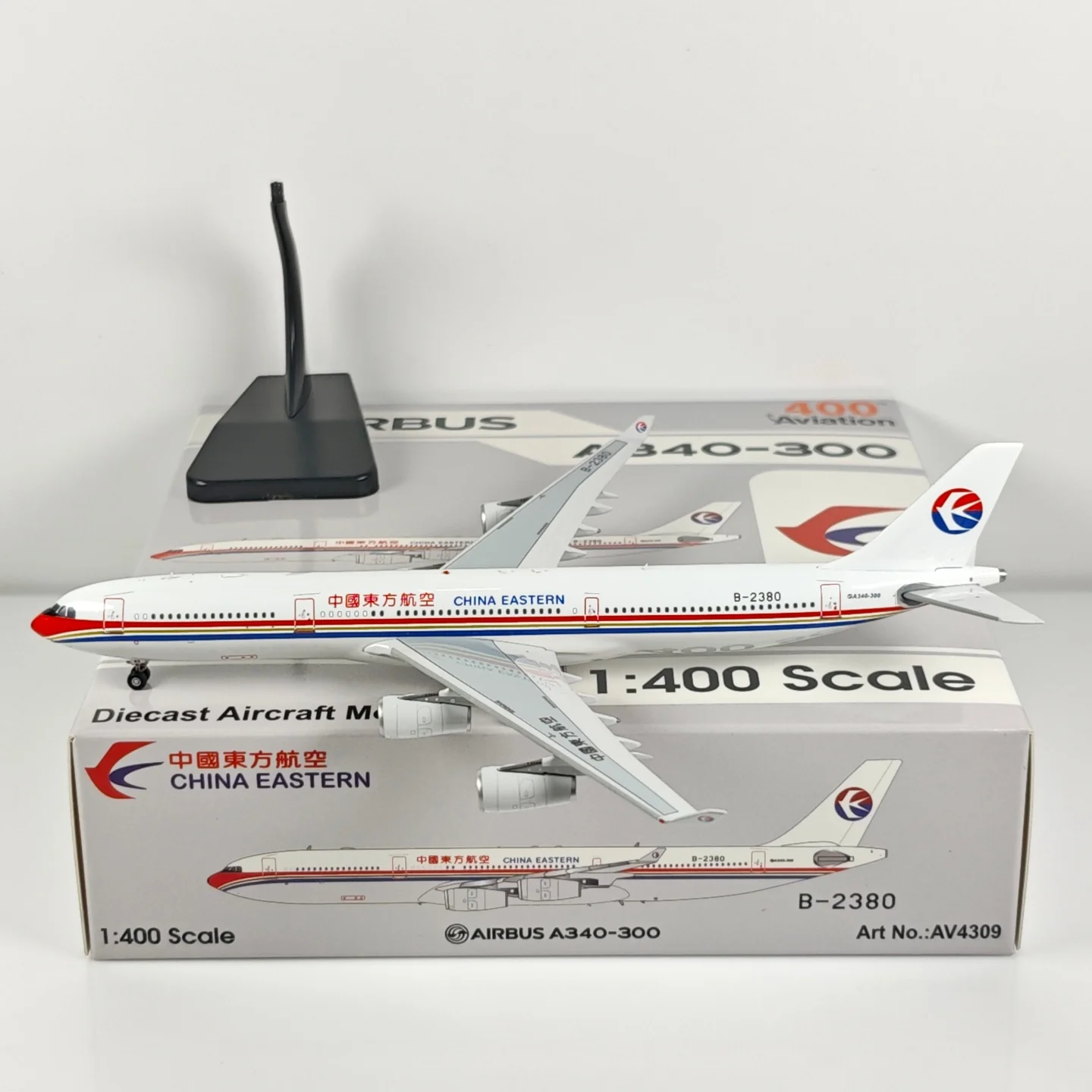 av-400-eastern-air-a340300-b2380-238-2382-2383-2384-airplane-model-aviation-collectible-toys-for-adults-and-kids