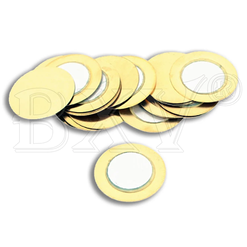 10PCS Piezo Elements Buzzer Sounder Sensor Trigger Drum Disc Copper Piezo Speaker 12MM 15MM 20MM 27MM Piezoelectric