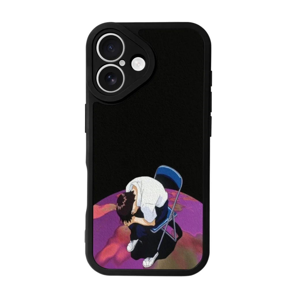 Phone Case For iPhone 16 Pro Max Plus Silicone Skin Case It all comes tumbling down (Shinji Ikari)