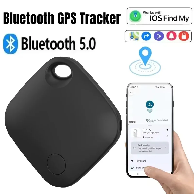 Smart Tag Bluetooth Alarm Tracker Works with IOS Find My Anti Lost Device Airtag for Iphone Tag Replacement Locator