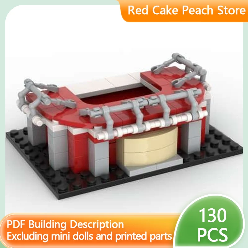 Stadtansicht-Modell MOC Bausteine Niederländisches Schloss Stadion Modulare Technologie Kinder Urlaubsgeschenke Zusammenbaubares Spielzeug-Set