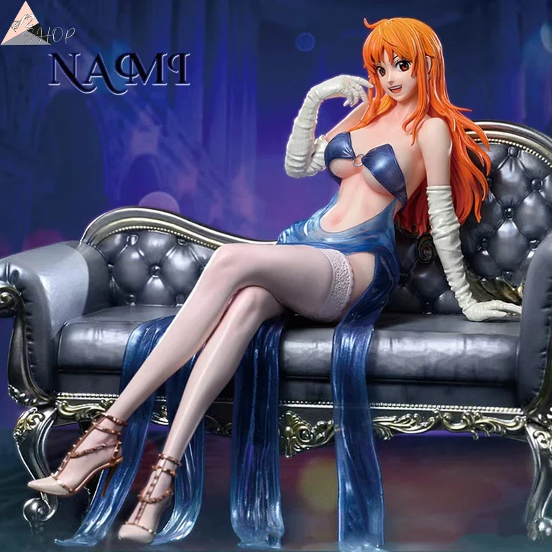 

One Piece “Suit Gangster” Series Nami Figure with Dual Head Sculpts & Sofa Anime Collectible Statue for Wholesale