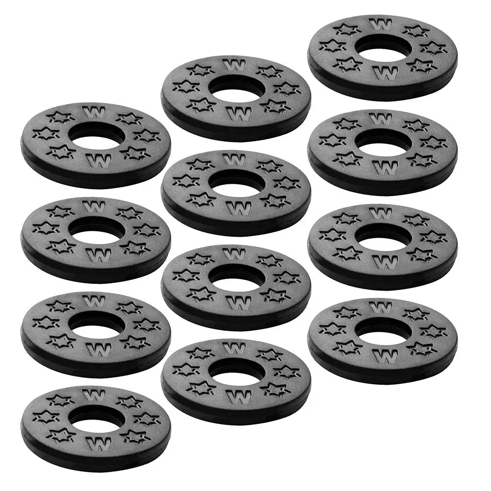 

24pcs Washers Black Silicone Safety Pads Electric Silicone Guitar Strap Gaskets Accessories Strap Locks Guitar Parts