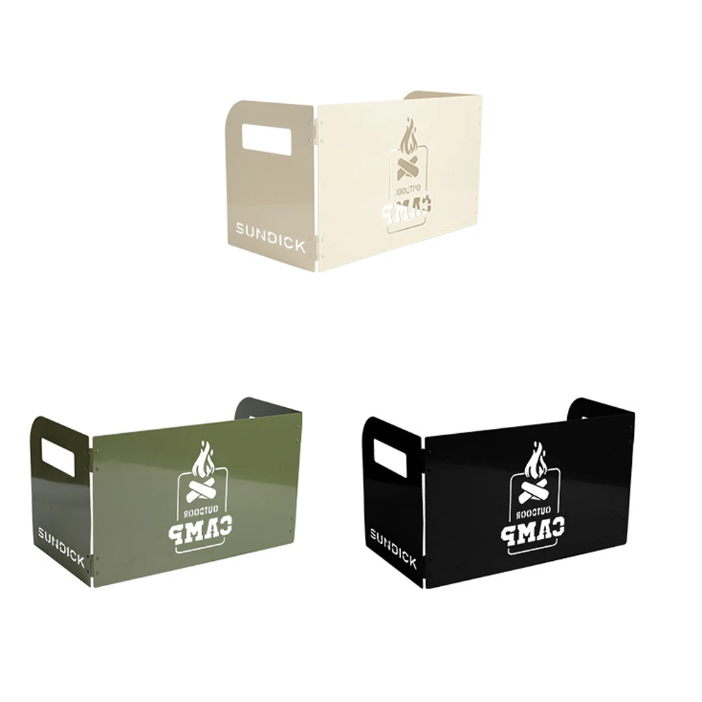 

Походная складная трехконфорочная легкая плита из углеродистой стали с ветрозащитой