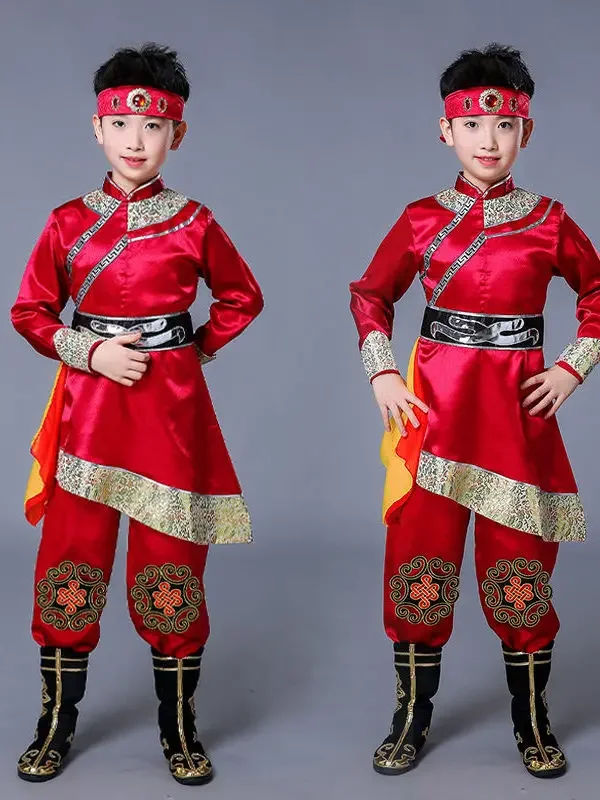 New Performance Clothing Minority Mongolian Robe Tibetan Dance Performance Costume Mongolian Clothing