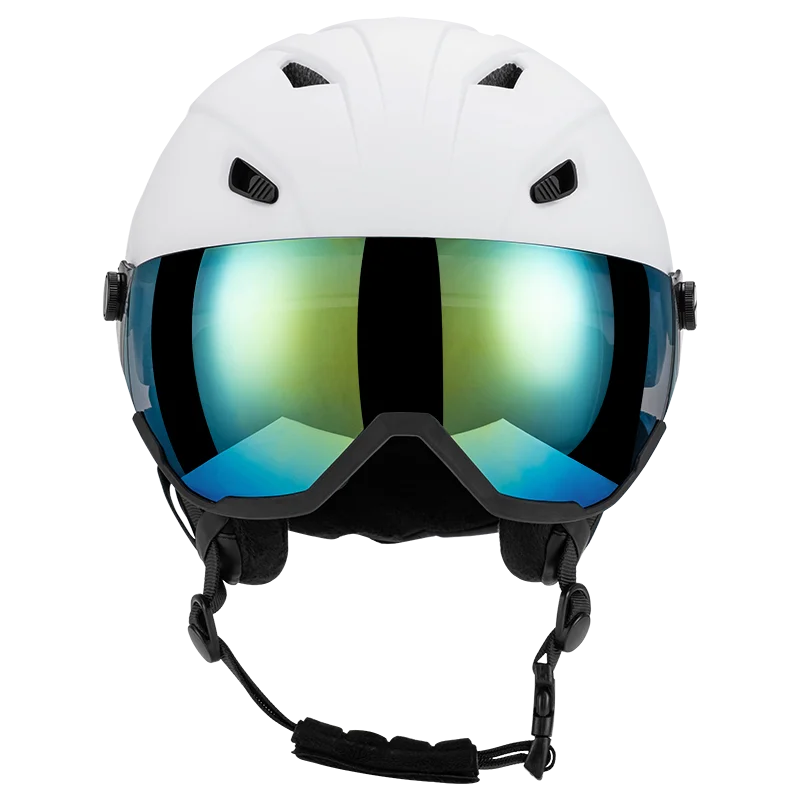 

Hot Selling Certified ski Helmet with lens Adults Breathable Safety snow Helmet protective snowboard helmet