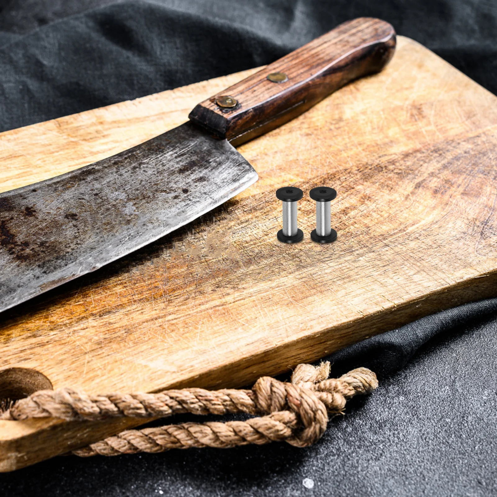 

2pcs Knife Handle Screws Stainless Steel Fasteners For Slicing Cleaver Vegetable Fruit Knives Diy Tools Rivets