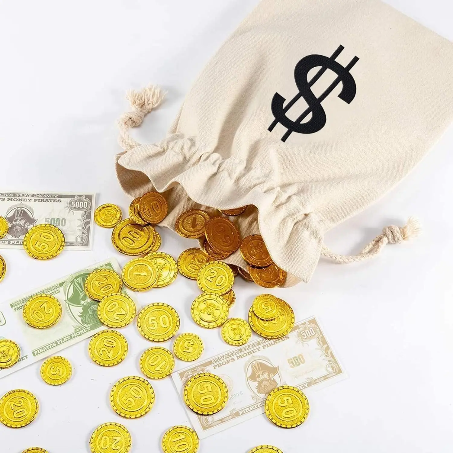 Creative Candy Gift Bags Sublimation Blank New Year Christmas Tree Hanging Linen Pouch Drawstring Bags For Heat Transfer Print