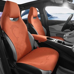Custom Car Seat Covers For BYD Dolphin 2021 2022 2023 byd Suede leather Car Seat Protective Cover Auto Interior Accessories