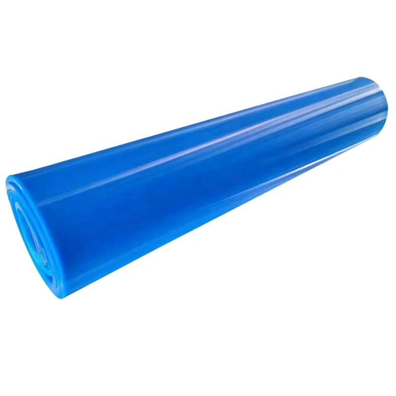 Rotolo di Gomma Siliconica Industriale Blu Trasparente per Alte Temperature
