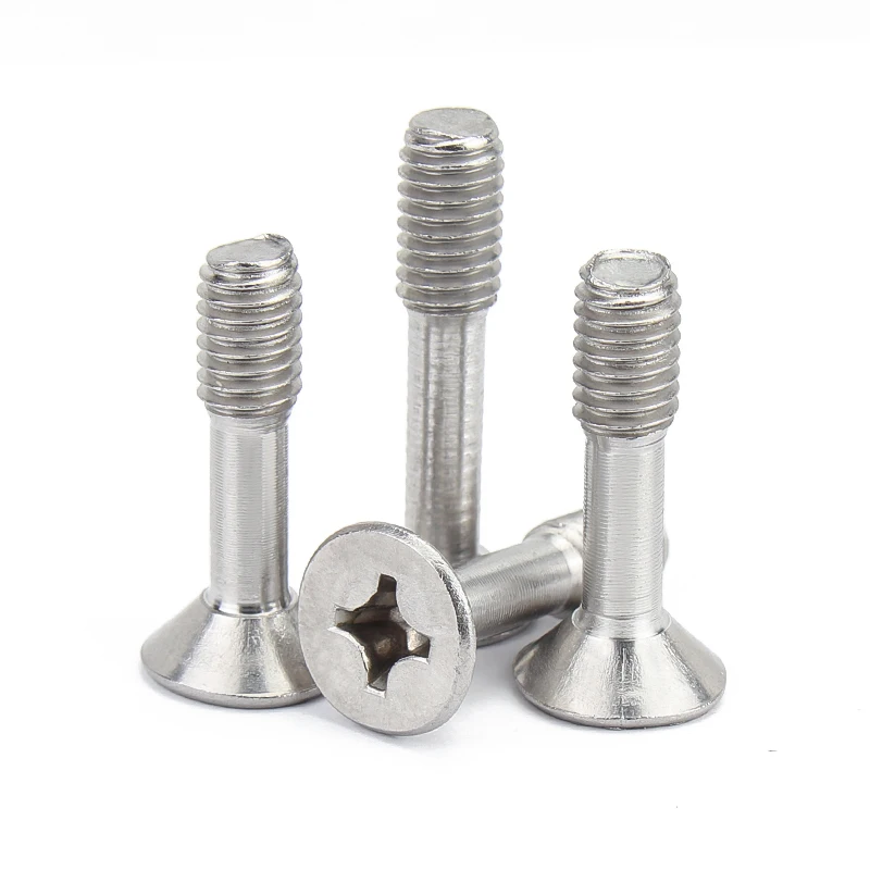 

304 Stainless Steel Countersunk Cross Anti Loosening Screw / Phillips Flat Head Half Tooth Bolt M2.5 M3 M4 M5 M6 M8