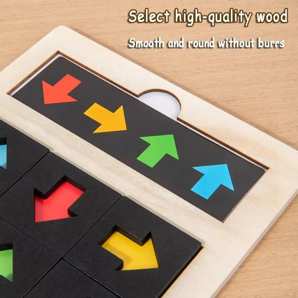 Jeu sensoriel de Cognition en bois, apprentissage de la pensée logique, Puzzle Parish Montessori, éducatif, correspondance des formes et des couleurs