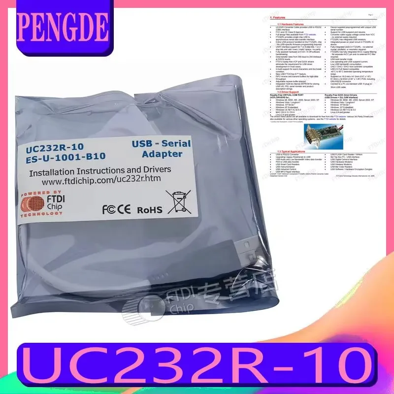 

FTDI official genuine UC232R-10 ChiPi economical USB to RS232 conversion cable FT232R