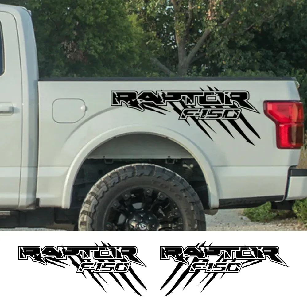 Pickup Trunk Bed Side Stickers For Ford F150 Raptor SVT Truck Graphics Decals Car Vinyl Film Decor Cover Auto Tuning Accessories