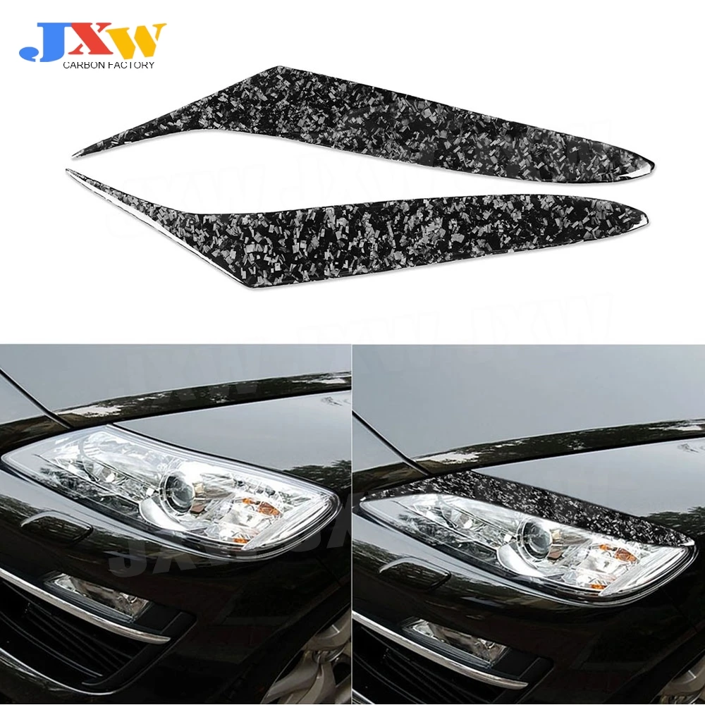 

Carbon Fiber Front Lamp Eyebrow Headlight Covers for Mazda RX8 Coupe 2004-2008 Car Decoration