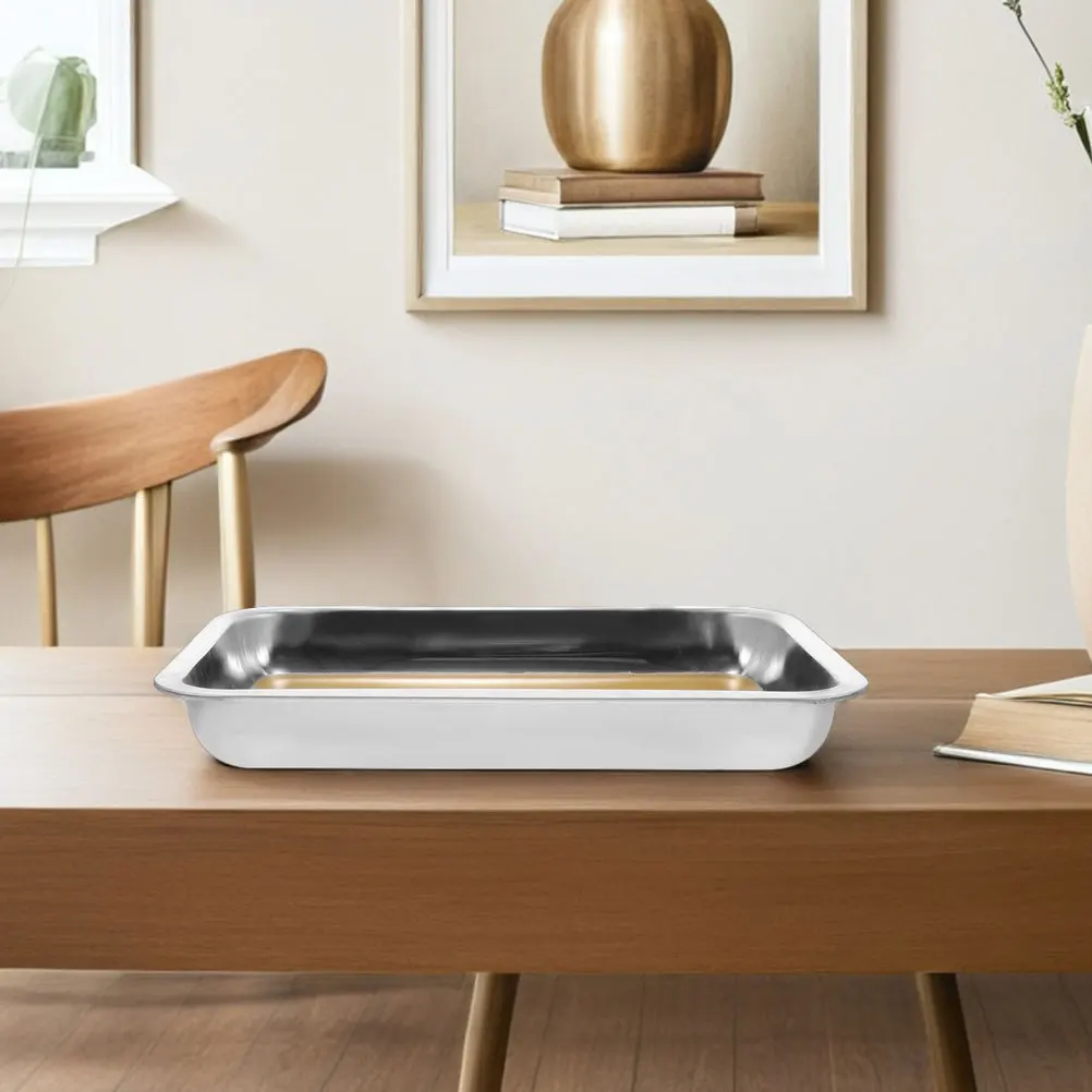 

2 шт. лоток для разбрасывания из нержавеющей стали с восковым основанием, размер А4 для биологического исследования, прозрачная схема, гладкие края, классная комната