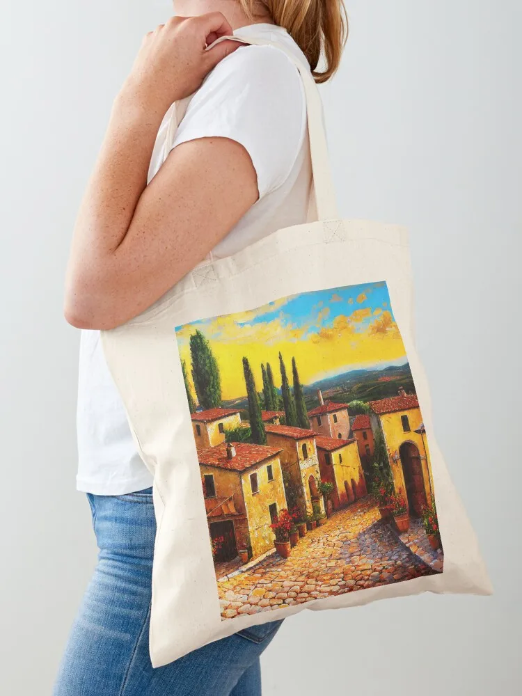 

Villages of Tuscany Tote Bag sac pour femme custom canvas bag cute pouch bag cute tote