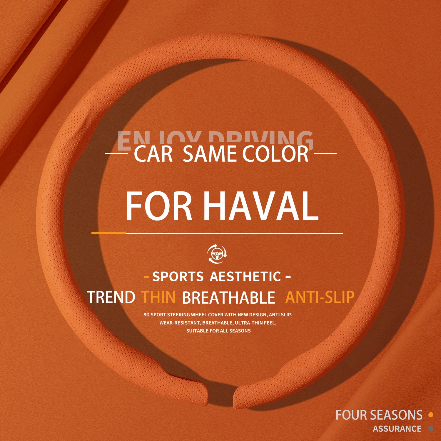 

Suitable For Haval Car Steering Wheel Covers H6 H9 H5 H7 Dargo Xiaolong Menglong F7 Chitu Jolion M6 Automobile Parts All Seasons