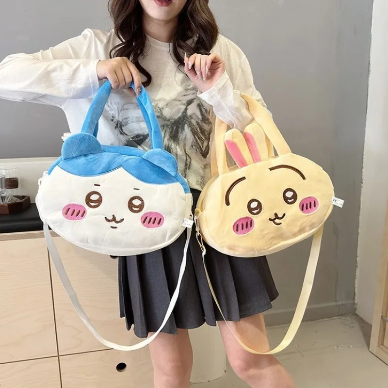 Cartoon Cute Rabbit Small Eight Shoulder Bag Kay Slung Girls' Large Capacity Shoulder Bag Girls' Light Canvas Handbag New 2024