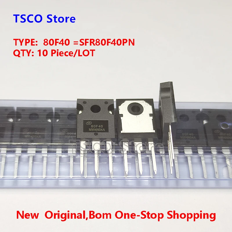 (10piece/LOP)  80F40 SFR80F40PS  New Original  (Fast Recovery Transistor）