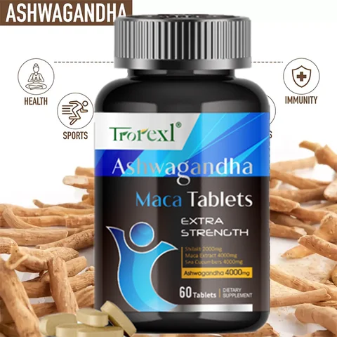 Organic Ashwagandha & Maca Pills, Supports Health Energizer