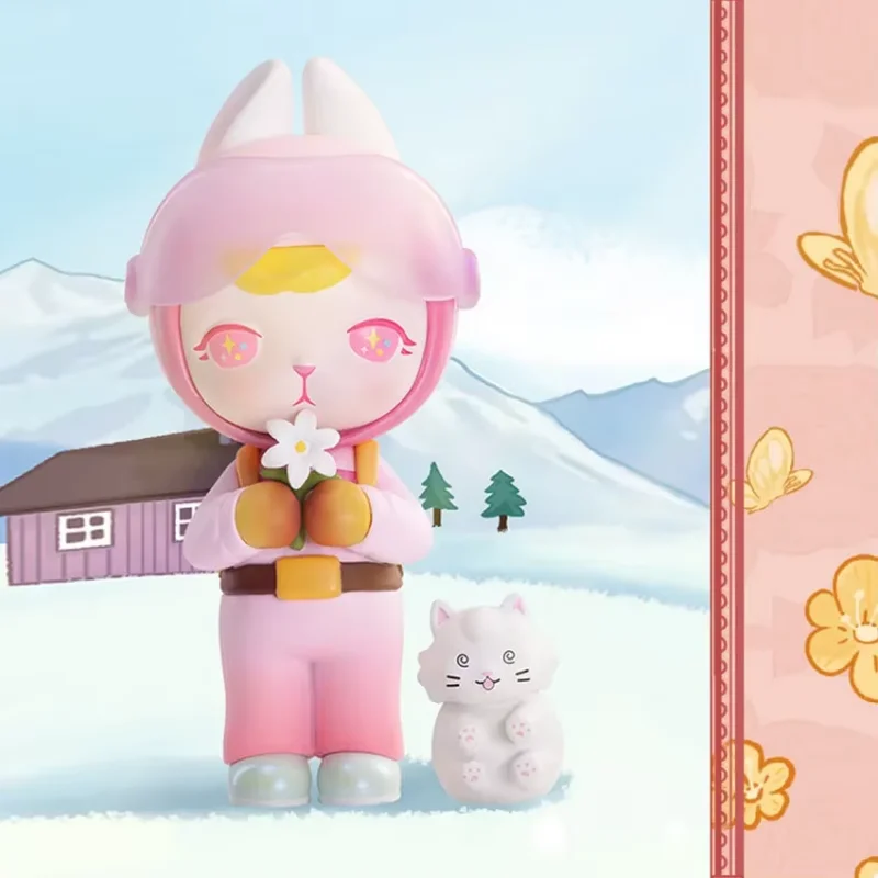 

Pop Mart Bunny Flower Angel Lulu Series Blind Box Mystery Box Caixa Sorpresa Girls Аниме Фигурки Милая модель Подарок на день рождения