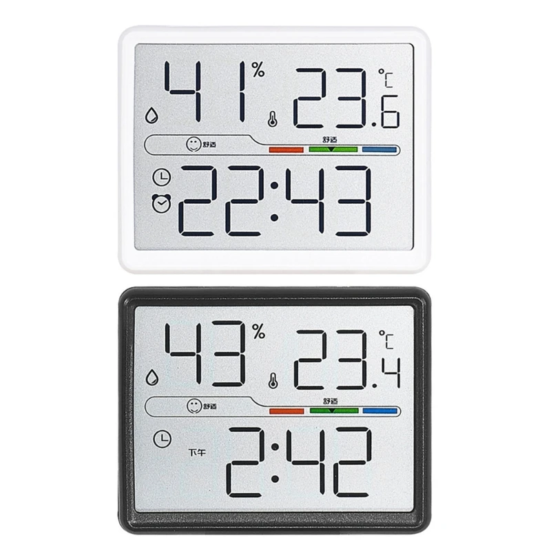 Small Alarm Clock Attraction Digital Clock Indoor Climate Display H7EA