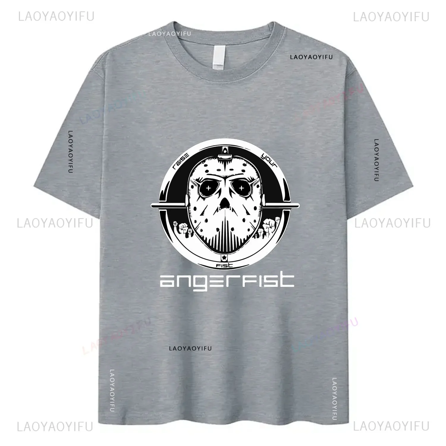 Summer Fashion Angerfist 100% Cotton Men Tshirt HARDCORE TECHNO MAINSTREAM GABBA Women T-shirt Angerfist Dutch Gabber Music Tops