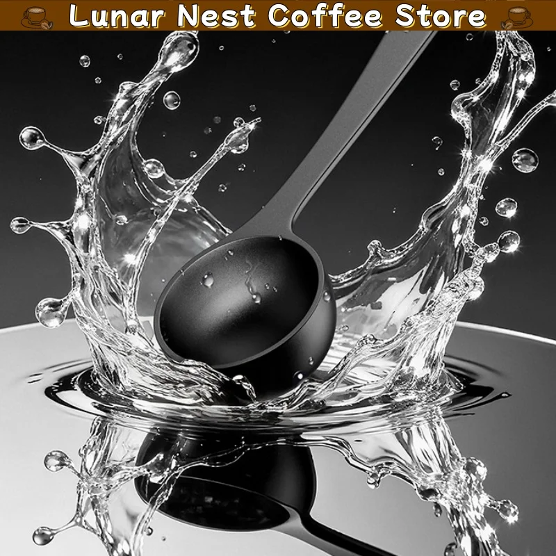 Mhw-3bomber Stainless Steel Coffee Measuring Spoon 9g Long Handle Dosing Scoop For Ground Coffee Cocoa Powder Barista Tool Gift