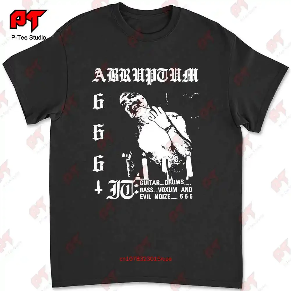 Abruptum T Shirt Black Metal Melodic Death Horror Movie Dsbm Vampire Nwobhm Z4O4