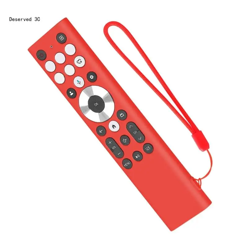 Soft Silicone Shell Shield For ERF6A80/ERF6G80H/ERF6F80H Remotes Case Holder Provides Coverage with Lanyard