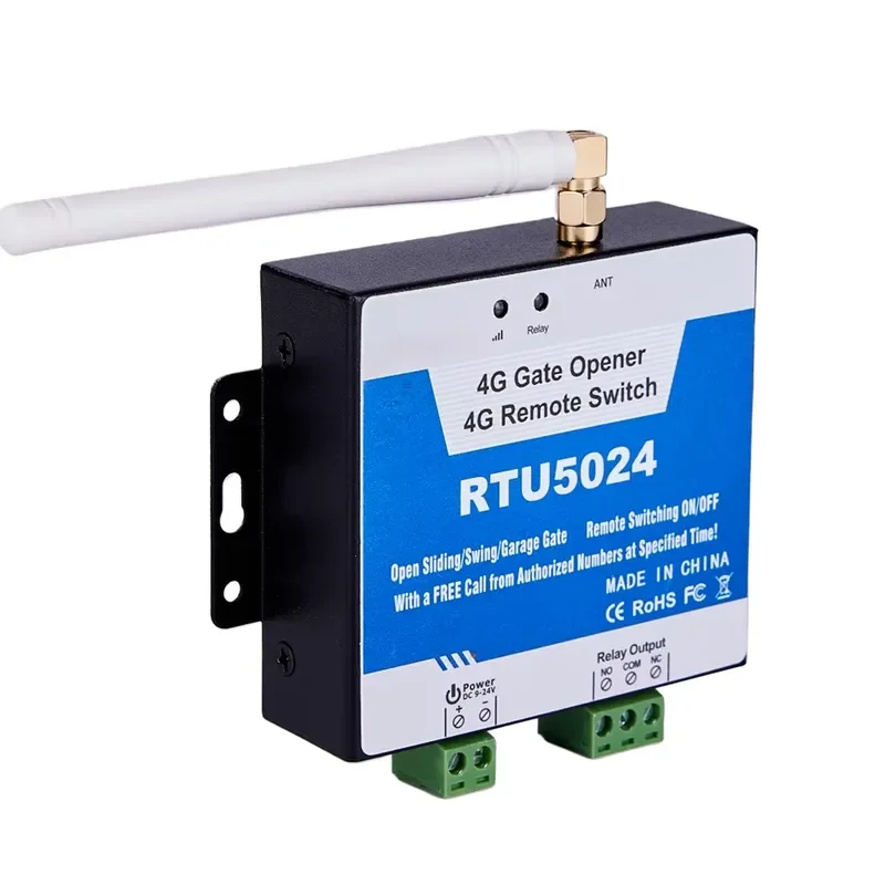 RTU5024 4G LTE SMS Free Call Door Access Wireless Remote Control Gate Garage Door Opener Automatic Gsm Relay Gsm Gate Opener