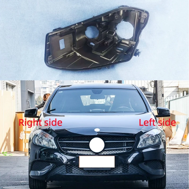 

For Mercedes Benz A-Class W176 2012 2013 2014 2015 2016 Headlamp Base Headlight Rear Shell Headlight House Black Rear Shell
