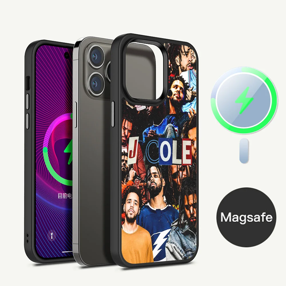 

J Cole 2014 Forest Hills Drive Phone Case Magnetic Case For IPhone 16 14 13 12 15 Pro Max Plus For Magsafe Wireless Charge Cover