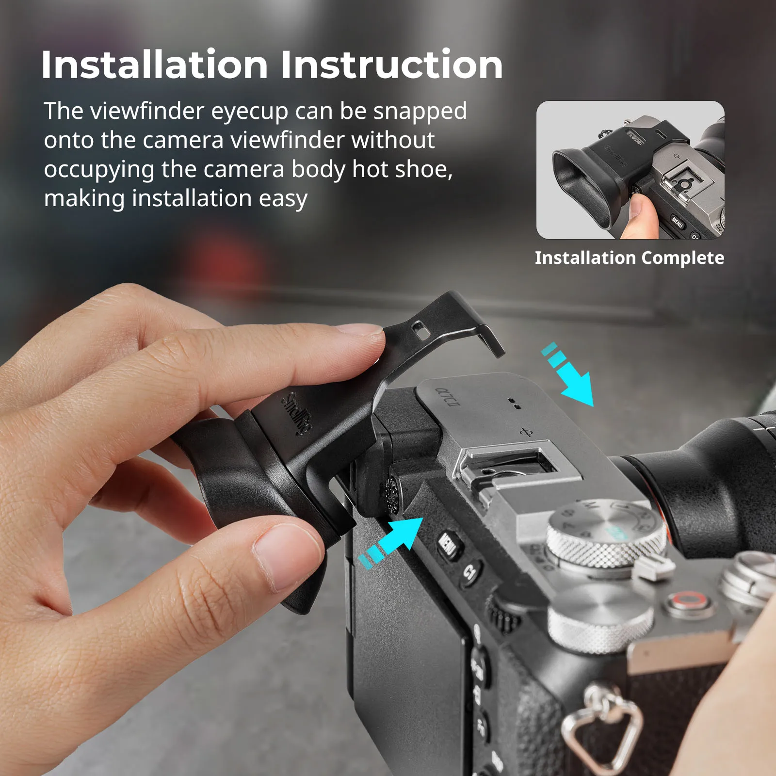 SmallRig Camera Viewfinder Eyecup for Sony Alpha 7C II / Alpha 7CR Enhance Your Shooting Experience,Soft Eyecup Material 4819