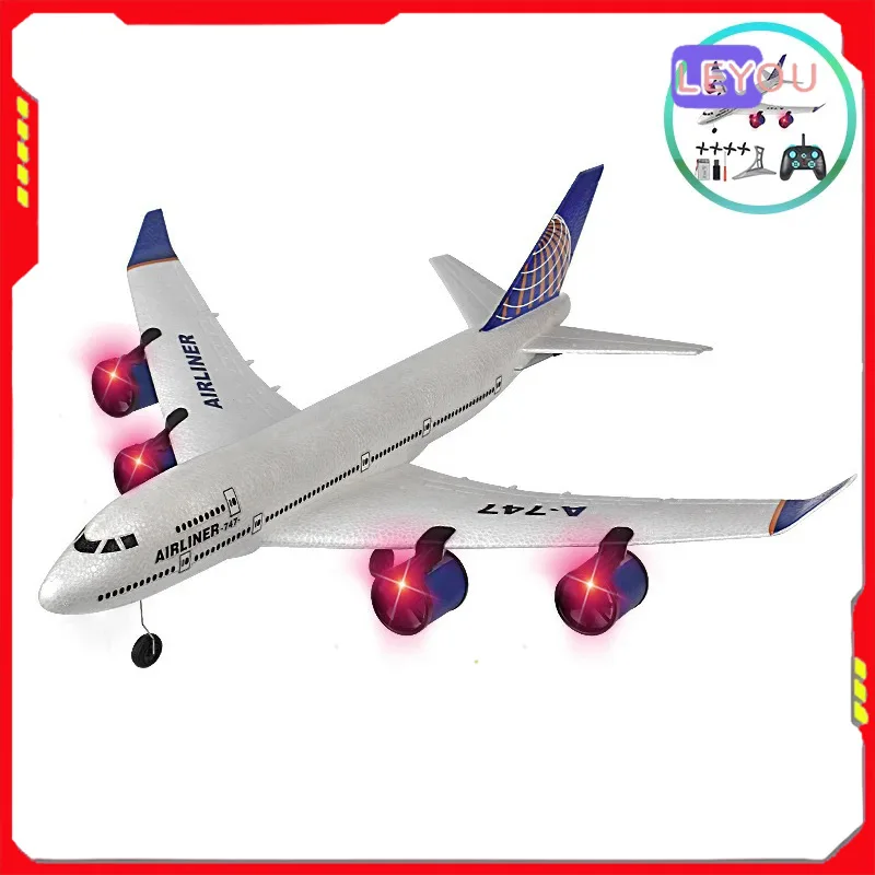 

Remote Control A380 747 Airbus Fixed Wing Foam Aircraft Model Three Channel Glider Model Hand Throwing Toy Gift