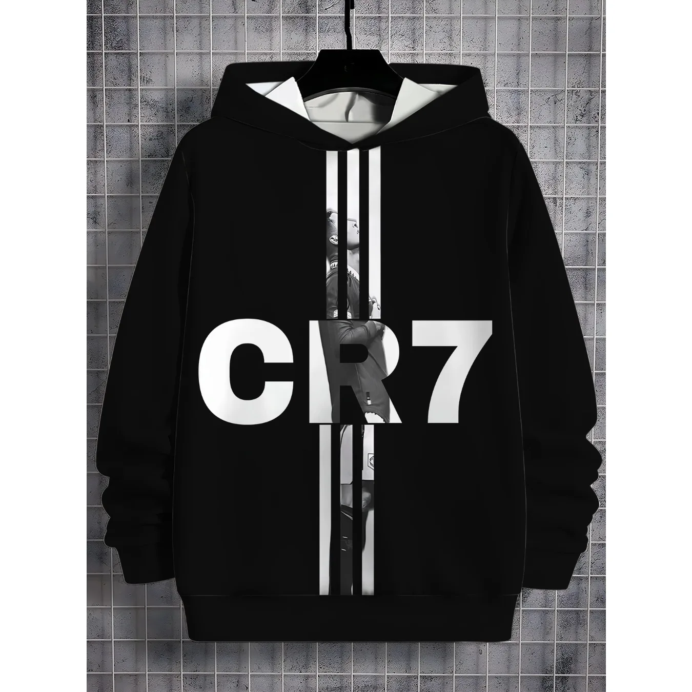 جديد 3D طباعة لاعب كرة القدم جميع المواسم الأطفال عارضة رونالدو البلوز بارد البلوز الأعلى C-Cr7 للجنسين الملابس #4