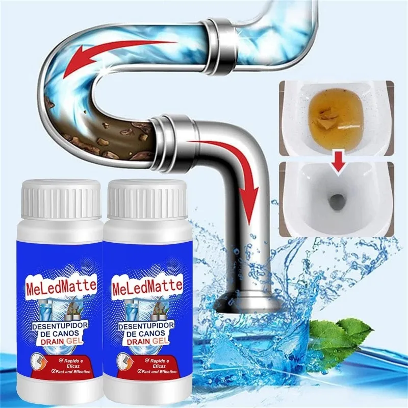 Powerful Kitchen Pipe Dredging Agent, Dredge Deodorant, Toilet Sink Drain Cleaner, Sewer Household Cleaning Tools 100g