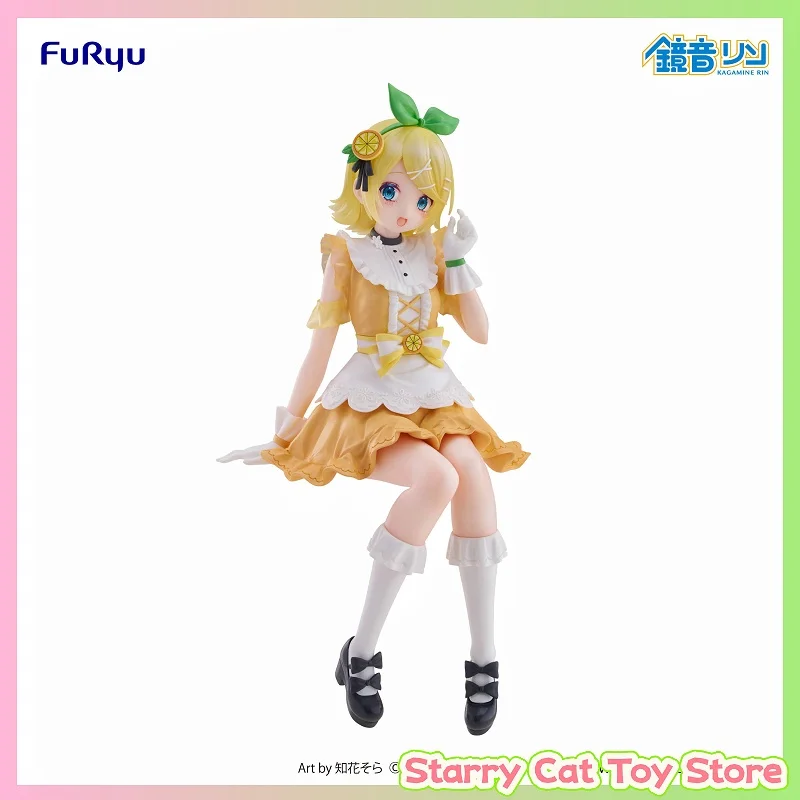 

[Pre Sale] Genuine Furyu Anime Toy Hatsune Miku Series Kagamine Rin Citrus Flavor 14cm Figure Model Ornament Girl Toy Gift