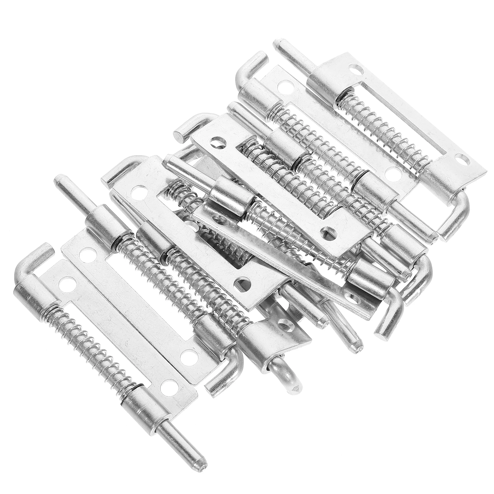 

10pcs Spring Silver Cabinet Door Removable Latch CL225 Galvanized Iron Spring Bolt Latch Suitable