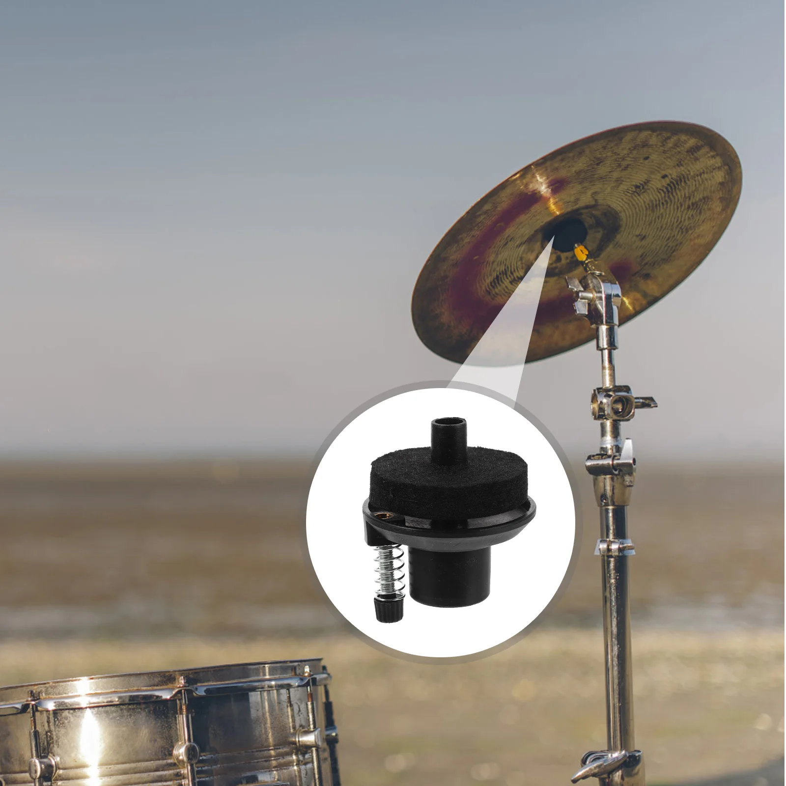 

1Set Hi-Hat Cymbal Stand Cushion Pad 19mm Tube Diameter Stable Support Felt Drum Cymbal Felt Pads Replacement Accessories