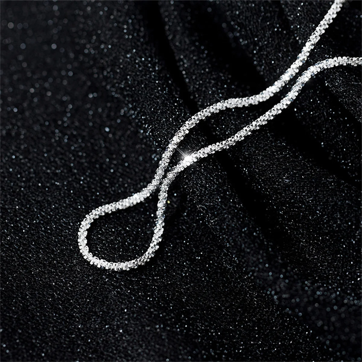Thin Stamped Minimalist Silver Color Shiny Chains Anklets For Women Girls Friend Foot Jewelry Leg Barefoot Bracelet Accessories