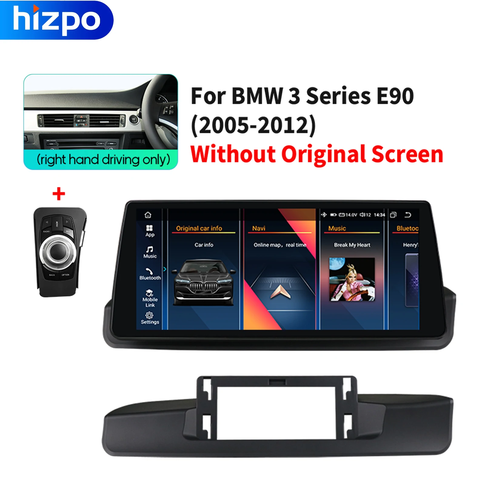 

Автомагнитола Carplay, 4G, 10,33 дюйма, DSP, 2din, Android, для BMW 3 серии E90 2005-2012, Автомагнитола для правого вождения, мультимедийный видеоплеер, GPS