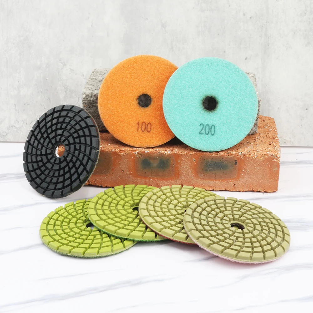 SHDIATOOL 9pcs 100mm Grit #50 Resin Bond Diamond Concrete Floor Polishing Pads Beton Floor Renew Reparing Disk Dia 4inch