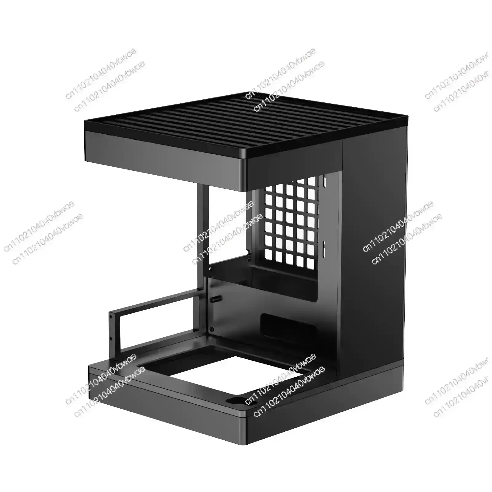 3D-Druck Desktop-Computergehäuse mit Meeresblick-Design, ITX-Kleinformat, Unterstützt 17X17/17X19 Hauptplatinen, SFX-Netzteil