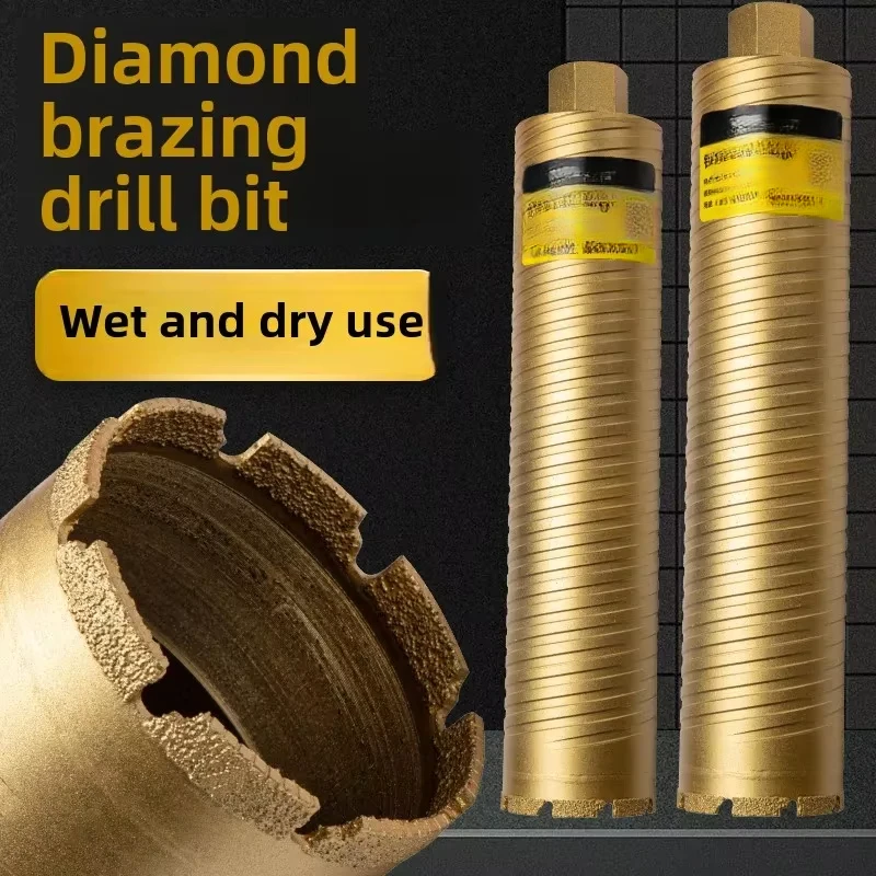 

Wolf tooth rhinestone drill bit brazing fast dry beating sharp concrete water mill drill wall hole opener wet and dry use