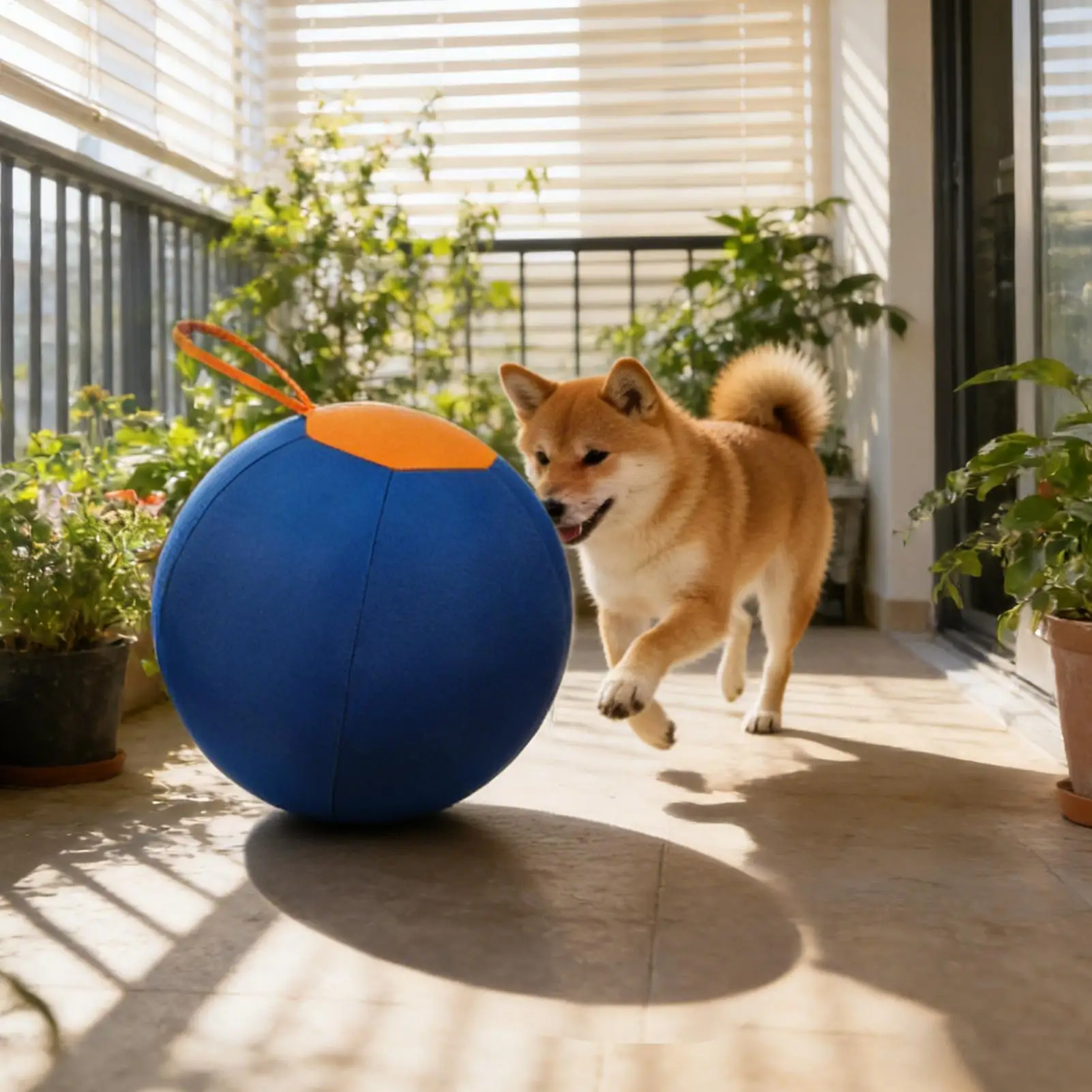 Large Dog Ball Interactive Moving Toys Pet Supplies Herding Ball for Dogs Breed for Puppy Small Medium Large Breed Keep Busy view 2