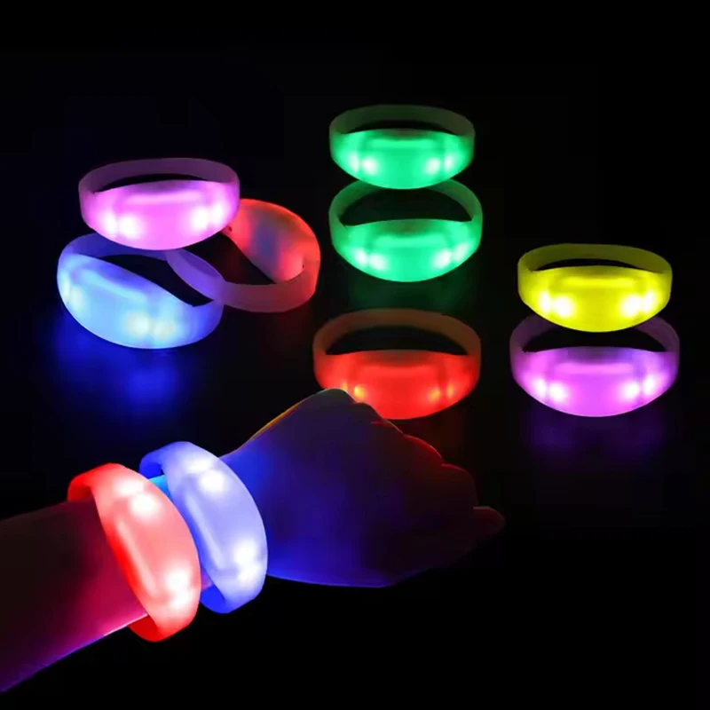 LED TPU Bracelets with DMX Function 33 Keys Remote Control Glowing Wristbands 800-1000m for Party Event 100/500/1000pcs/Lot