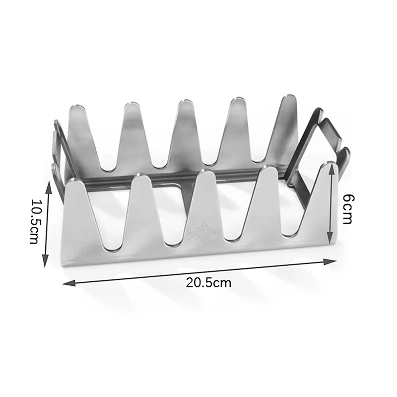 BBQ Rib Rack Multi Grill Rack Roestvrijstalen braadrek Ribrekken BBQ-gereedschap